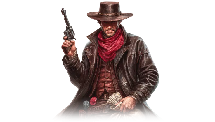 Un shérif de Wildsino prêt pour un duel de cartes